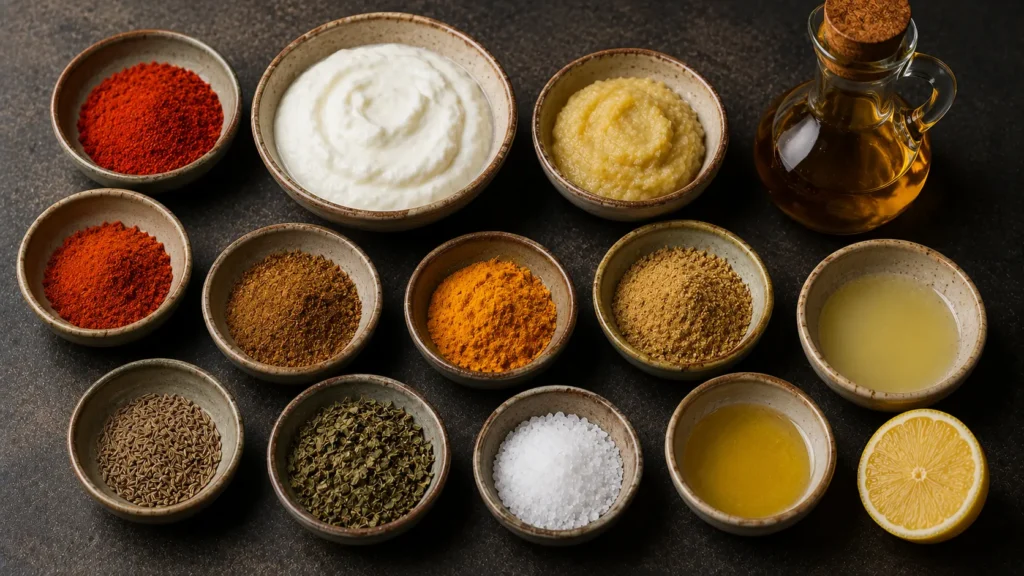 Tandoori chicken Marinade Ingredients